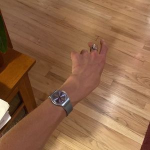 NWT silvery blue Swatch Watch